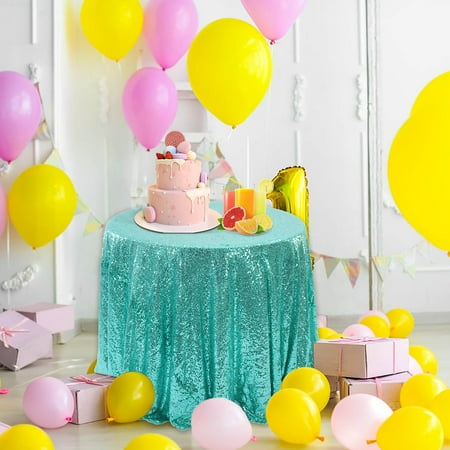 

Coappsuiop Round Tablecloth Round Sequin Tablecloth47.2 Glitter Sequin Sequin Fabric Tablecloth Sparkling Tablecloth Cover For Birthday Wedding Party Tablecloth