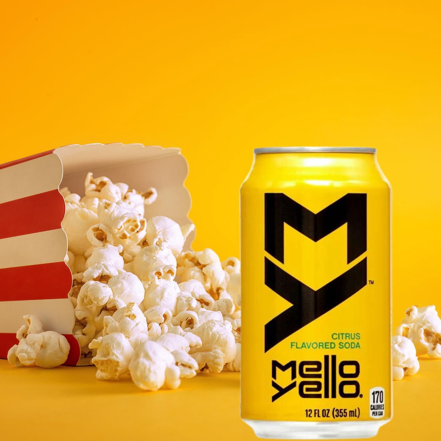 Mello Yellow Citrus Flavored Soft Drink Bundled by (12 Pack 12 oz