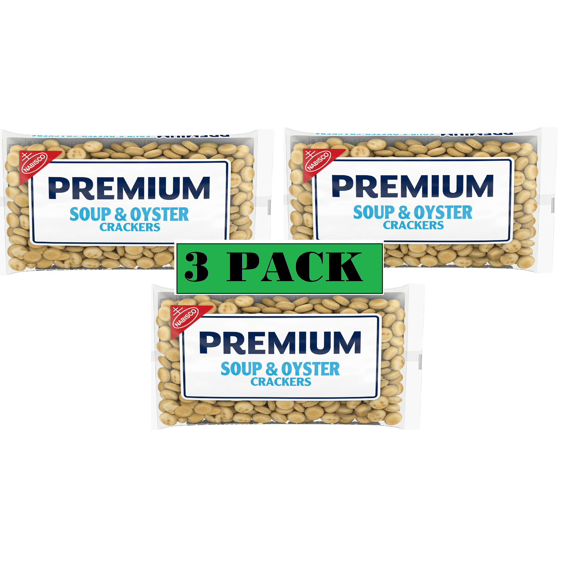 Soup & Oyster Crackers Lunch Snacks 3 Pack 9 oz