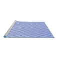 thumbnail image 2 of Ahgly Company Machine Washable Indoor Square Oriental Blue Industrial Area Rugs, 3' Square, 2 of 4