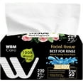 thumbnail image 6 of WBM 2-Ply Facial Tissues with Rose Fragrance, (200 Sheets per Pack, Total 4000 Tissue), White, 6 of 7