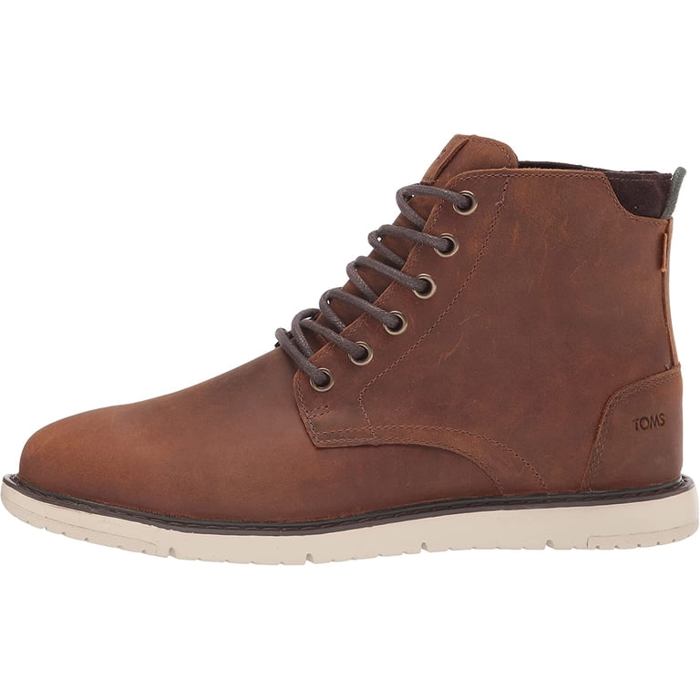TOMS Chukka Waterproof Brown Leather Boots Men\'s Size 8 TOMS - Brandclub - Toms Navi Moc Chukka Boots main image 2