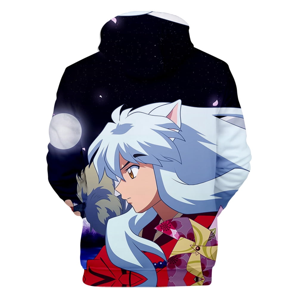 Inuyashas Hoodie Sweatshirts Men/Women Autumn Winter Hooded Tops Fashion Cartoon Anime Hoodies