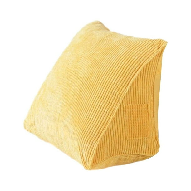 Yuarrent Cojín de respaldo cómodo y duradero para almohadas duraderas y de buen rebote Juegos de cama amarillo