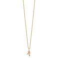 thumbnail image 2 of Diamond2Deal 10K Tri-Color Gold Hummingbird Necklace for Women 18", 2 of 6