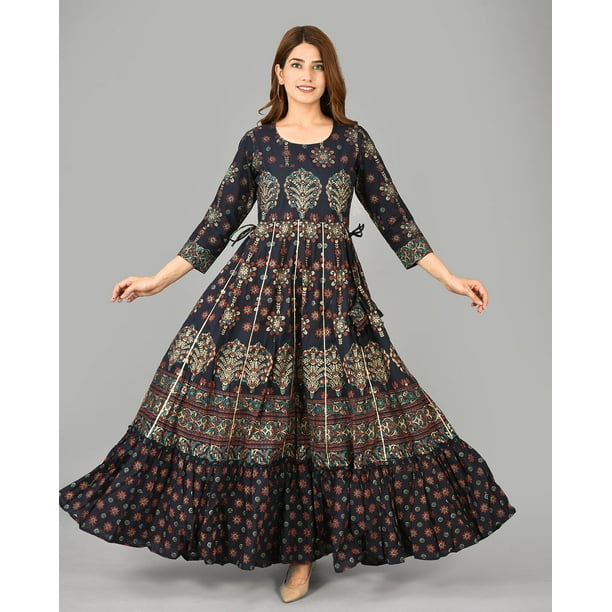 Cotton top dress embroidery