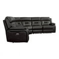 thumbnail image 3 of Lexicon Amite 6-Piece Wood & Faux Leather Sectional Set in Dark Gray, 3 of 8