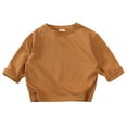 thumbnail image 2 of Godderr 9M-7Y Baby Boys Girls Crewneck T-Shirt Sweatshirt for Newborn Kids Toddler Long Sleeve T-Shirt Autumn Pullover Tops, 2 of 5
