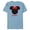 Ocean Blue, variant on Disney Minnie Mouse Red Bow Icon Wifey Wife Family- Short Sleeve Blended T-Shirt for Adults - Customized-Yellow