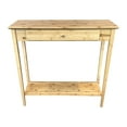 thumbnail image 5 of Solid Bamboo 2-Tier Console Table with Drawer Natural, 5 of 5