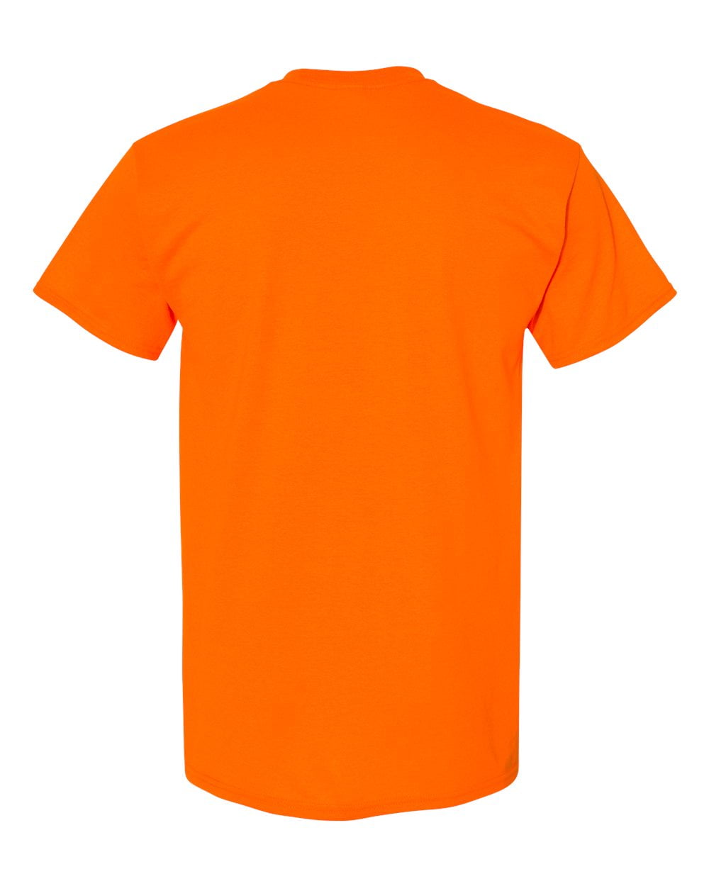 Men Heavy Cotton Multi Colors T-Shirt Color Safety Orange 4X-Large 