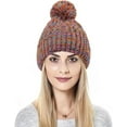 thumbnail image 5 of YooGuoGuo Women Winter Knitted Beanie Hat Pompom Colorful Knit Cap Warm Skull Cap, 5 of 5