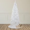 SIMING PreLit Pine Pencil Artificial Christmas Tree Warm LED