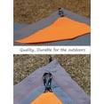 thumbnail image 2 of Orga'Neat Manta de picnic de bolsillo, lona de camping liviana a prueba de arena, 55 ″ x 60 ″ plegable y cabe en una bolsa pequeña, tapete de playa compacto, lavable, resistente al agua, de secado ráp, 2 of 5