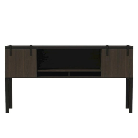 Safco Mirella Modern Wood Hutch with Sliding Doors in Southern Tobacco