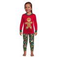 thumbnail image 3 of Jolly Jammies Baby Unisex Gingerbread Matching Family Pajamas Set, 2-Piece, Sizes 2T-5T, 3 of 7