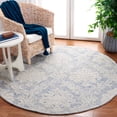 thumbnail image 2 of SAFAVIEH Metro Rosalind Medallion Area Rug, Blue/Ivory, 6' x 6' Round, 2 of 8