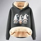 thumbnail image 4 of WILLBEST Sudadera con Capucha para Mujer, Estampado Navideño y de Cordero, Ideal para Otoño/Invierno XX-Grande, 4 of 4