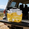 thumbnail image 6 of Liulin Collapsible Water Container, 2 Gallon BPA Free No-Leak Foldable Plastic Water Jug with Spigot, Portable Water Storage Bags for Outdoor Hiking, Camping, Backpacking and Emergency, 8L, Yellow, 6 of 9