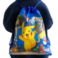 thumbnail image 2 of Bolsa de almacenamiento de Pokémon impermeable, varios colores disponibles, juguetes de Pikachu, bolsas con cordón, decoración de fiesta, regalo de cumpleaños y Navidad para niños, 2 of 5