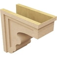 thumbnail image 5 of 9"W x 18"D x 18"H Classic Highland Rough Cedar Woodgrain TimberThane Corbel, Primed Tan, 5 of 6