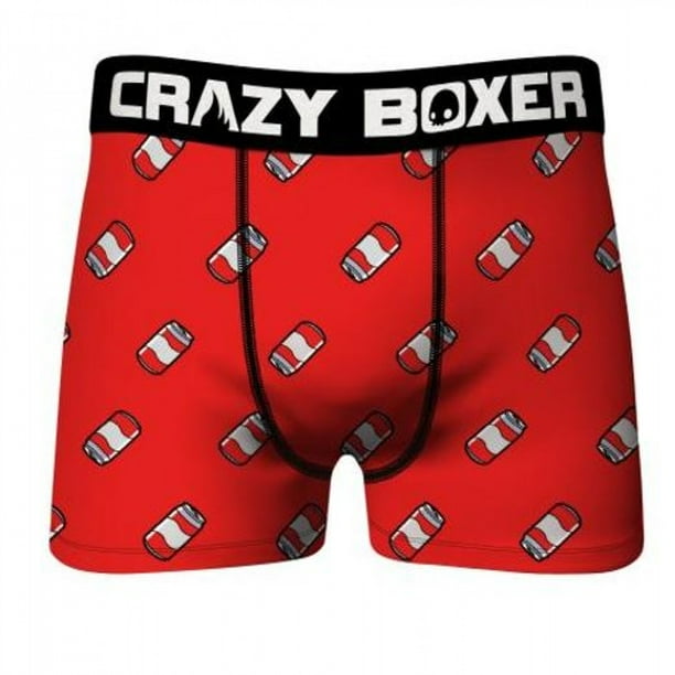 Crazy Boxers Beer Cans All Over Men's Boxer Briefs-XXLarge (44-46) 