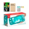 Nintendo Switch Lite Turquoise with Luigi's Mansion 3 and Mytrix Accessories NS Game Disc Bundle Best Holiday Gift