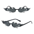 thumbnail image 5 of 10 Pairs Decorative Glasses Flame Shape with Nose Pads Distortion-Free Lenses Men And Women Photo Prop Glasses for Stage Performance Eyewear for Outdoor Activities, 5 of 8