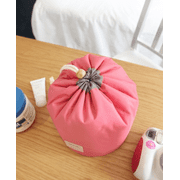 Wind Blows River Flows Cosmetic Bag Barrel Shaped Travel Cosmetic