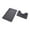 Gray, variant on Bathroom Rugs Set of 2, Washable Non-Slip Bathroom Rugs with U Shaped Commode Contour Rug Toilet Mats Bath Mats for Bathroom Floor Toilet Door Mat, Black