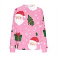 thumbnail image 7 of Hipattires Merry Christmas! Womens Long Sleeve Shirts Christmas Crew Neck Pullover Holiday , Winter Graphic Printed Tops for Ladies Fashion, 7 of 7