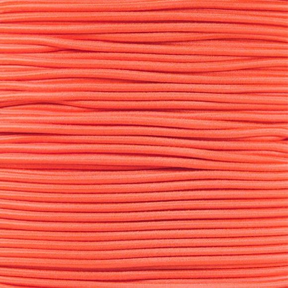GOLBERG Cordon Élastique Antichoc - 2,5mm, 1/32, 1/16, 3/16, 5/16, 1/8, 3/8, 5/8, 1/4, 1/2 Pouces de Diamètre - Longueurs 10, 25, 50, 100 Pieds - Fabriqué aux États-Unis (Néon Orange, 1/8 Po x 100 Pieds)