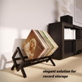 thumbnail image 2 of GRAND ETOPIA Single layer Vinyl Record Storage Shelf - LP Record Holder - 90-110 LP Display Rack - Ideal for Albums, Books, Magazines, Files - Matte Black, 2 of 5