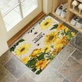 thumbnail image 4 of Sunflower Wood Colored Flowers (4) Door Mat 30 X 17 Inch Welcome Doormat Indoor Outdoor Entrance Floor Mat Non Slip Spring Summer Decor Rubber Mats, 4 of 6