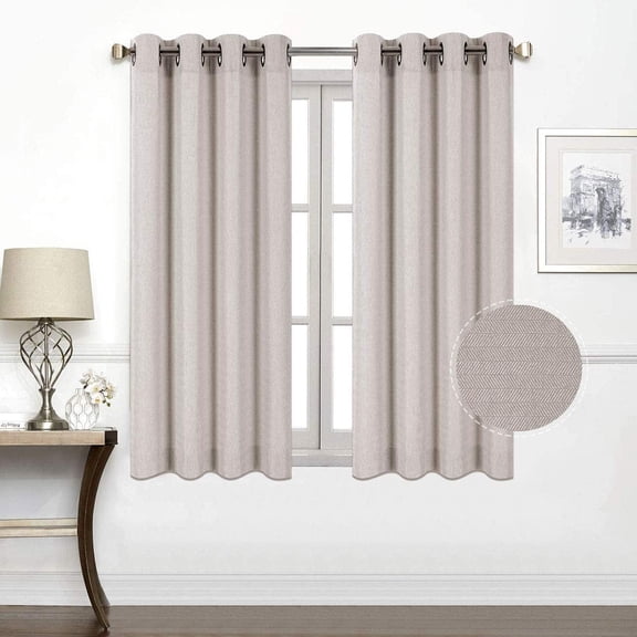Shady Rest Asbury 52" x 63" Grommet Magnificent Soft Panel Natural Multiple Sizes