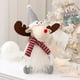 thumbnail image 4 of Dekaim Muñeco De Alce De Navidad Decoración Linda Adorno De Muñeca Animal para Fiesta Hogar Tienda Ventana Oficina(Gris), 4 of 5