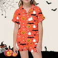 thumbnail image 2 of Weebloom Girls Halloween Outfits Set Robes Soft Comfortable Flannel With Lapel Collar for Everyday Casual Wear Outfit Girl Pajamas 10-11 Years, 2 of 4