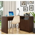 thumbnail image 2 of Manhattan Comfort Kalmar Bureau en Forme de L Brun Foncé, 2 of 4