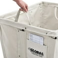 thumbnail image 2 of Global Industrial 20 Bushel, Canvas Basket Bulk Truck, Unassembled, 48"L x 32"W x 36"H, 2 of 4