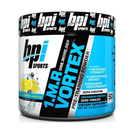 BPI Sports 1.M.R Vortex Pre Workout Blueberry Lemon Ice, 50 Servings
