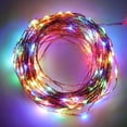 thumbnail image 3 of Cadena de luces LED de 12 V con regulador remoto, 10 m, 20 m, 30 m, 300 luces LED, color blanco cálido, RGB, kit para EE. UU., UE, Reino Unido, Australia, decoración para bodas y Navidad, 3 of 5