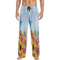 thumbnail image 2 of Flowers Sunflowers and Butterflies Men's Pajama Pants Lightweight Sleepwear Bottom Lounge Pants, 2 of 6
