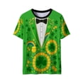 thumbnail image 7 of Ounisa Funny World Women's Holiday Tuxedo T-Shirts Graphic Short Sleeve Novelty Party Costume Top, 7 of 7