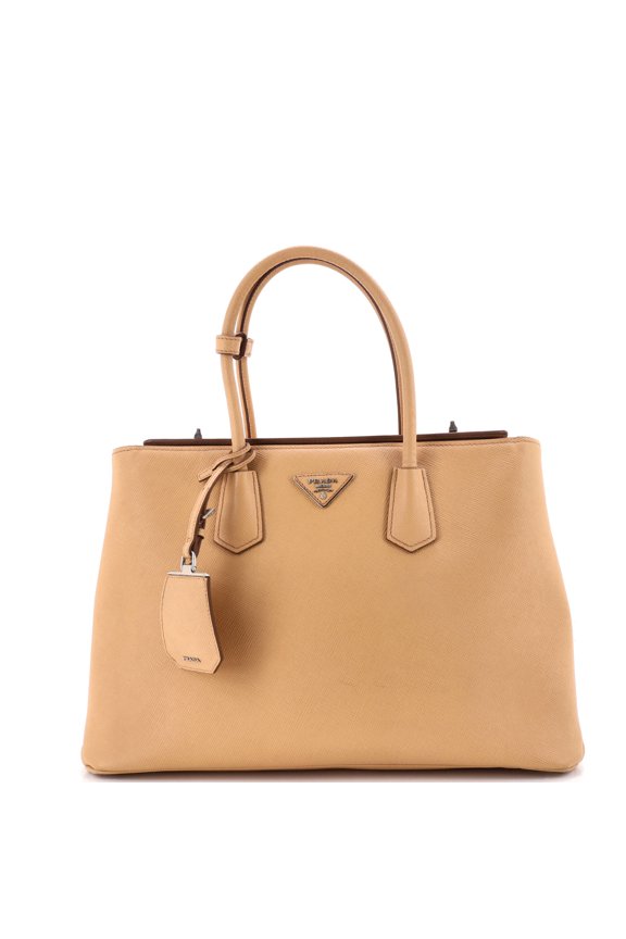 Pre-Owned Turnlock Cuir Twin Tote Saffiano Leather Medium By Rebag