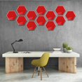 thumbnail image 5 of Ramiter Hexagon Acrylic Mirror DIY Wall Sticker 3D Stereo Home Decor With Adhesive, 5 of 5