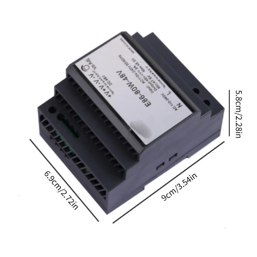 Professional 80W 220V 48V Power Converters With Protections DIN Rails For Commercial Applications