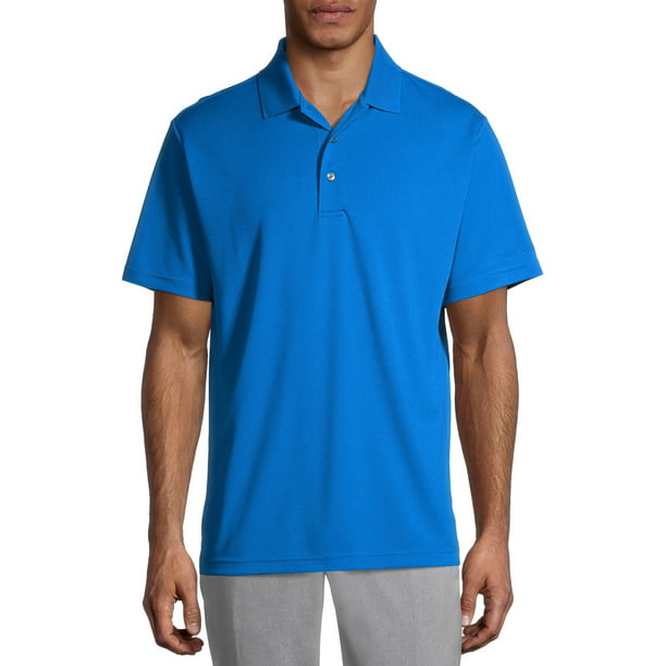 Ben Hogan Men's and Big Men's Short Sleeve Ventilated Solid Polo, up to ...