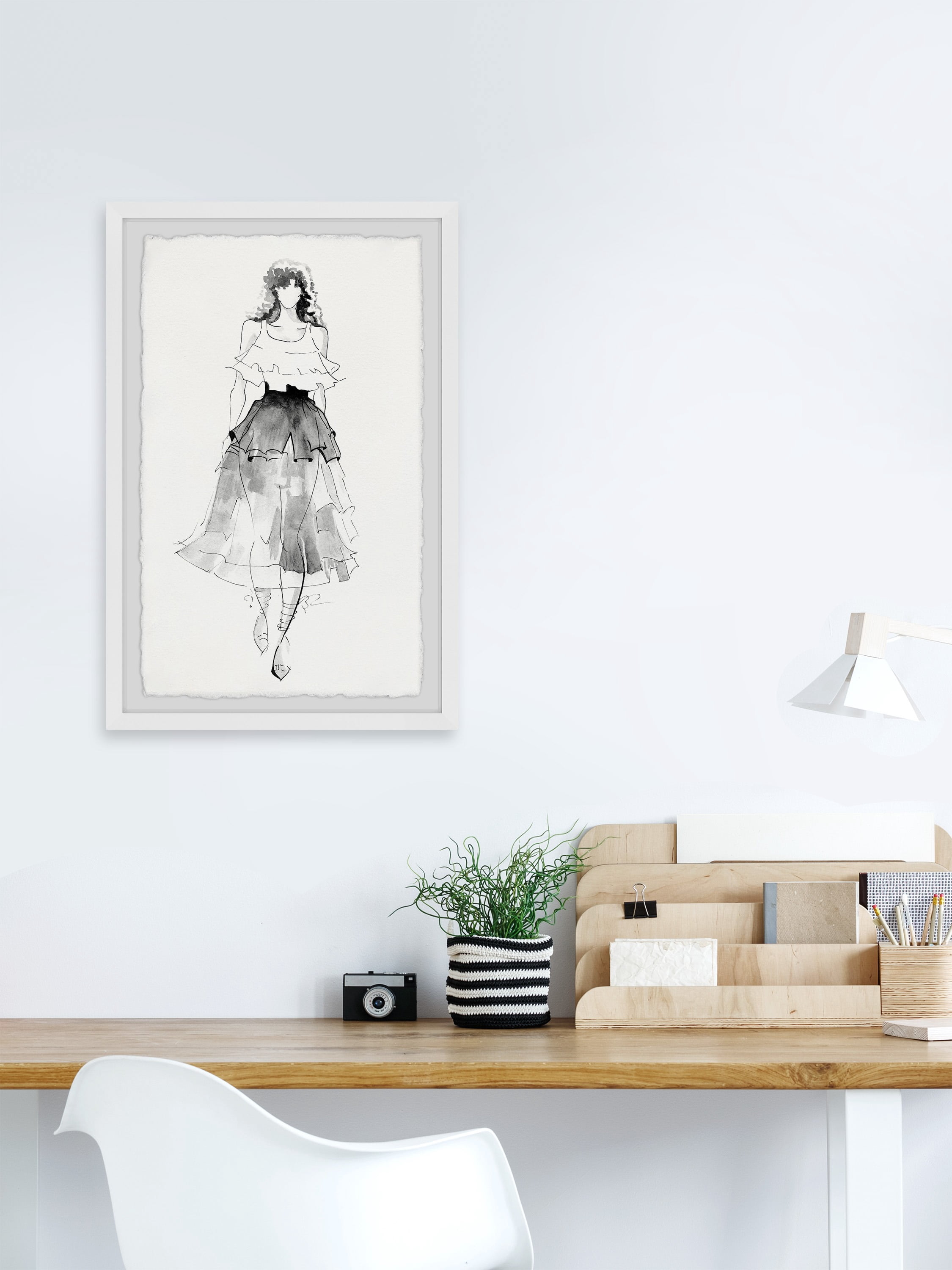 Marmont Hill Bohemian Fashionista Framed Wall Art, 30.00" x 1.50"
