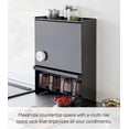 thumbnail image 2 of Yamazaki Home Concealable Spice Rack, Black, Steel, No Assembly, 2 of 7