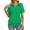 01# Green, variant on Womens Short Sleeve Polo T Shirts V Neck Summer Casual Basic Tee Tops Camel S